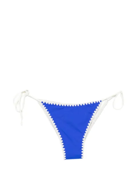 Leslie Amon Lucy crochet-trim bikini bottom Blue HS26030