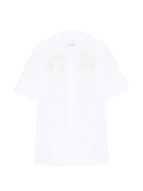 ERDEM appliqué short-sleeve shirt White SS26T8140039000
