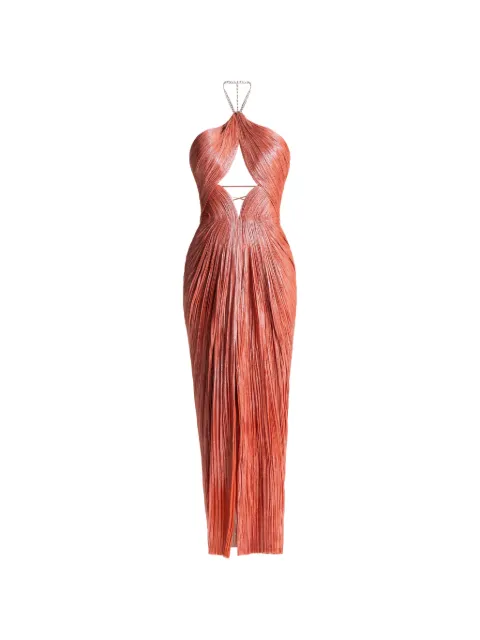 Maria Lucia Hohan Adriana cut-out midi dress Orange PF006393