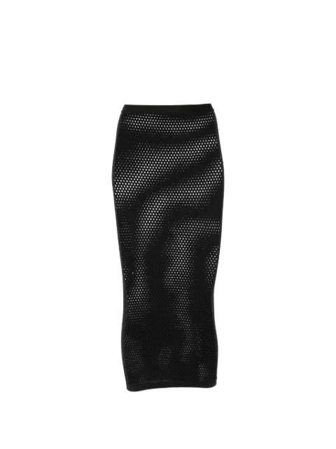 WARDROBE.NYC x RHW mesh midi skirt Black W3027H26KN