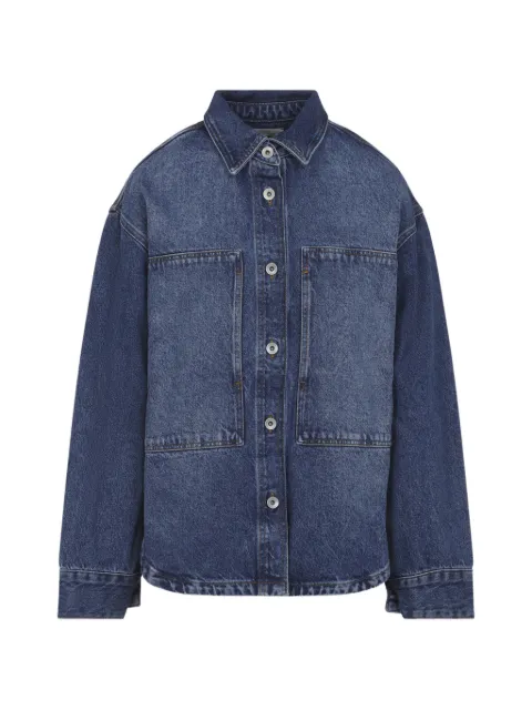 Studio Nicholson pocketed shirt denim jacket Blue PASOSNW1779REGENTWILLDENIMWORNWASHINDIGO