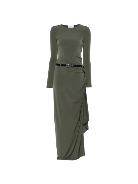 Coperni long-sleeve draped maxi dress Green COPR223F5022