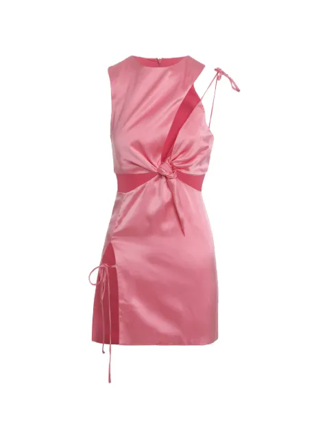 Mother of All knotted-detail mini dress Pink 3084