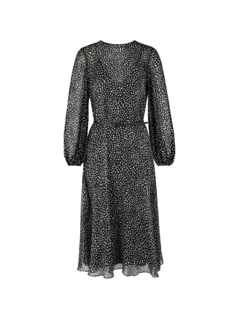 Max Mara polka dot ruffled dress Black 2616231025600
