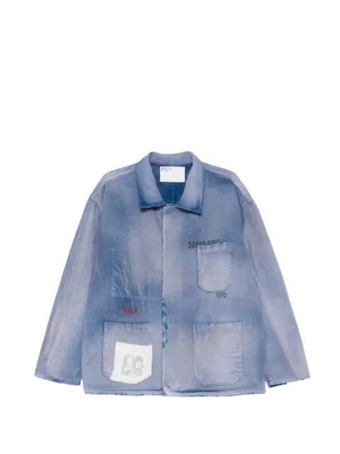Paly Holy City printed pocket shirt Blue 10U002Q3009BLU
