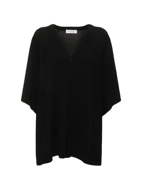 Michael Kors wide-sleeve V-neck cashmere sweater Black CK652Y0003