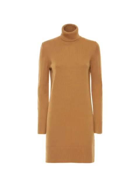 Michael Kors high-neck ribbed knit midi dress Brown BK451Y0003