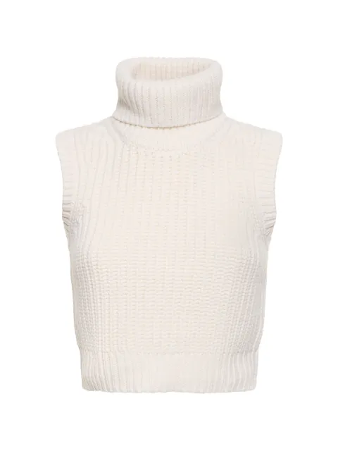 Michael Kors ribbed high-collar vest White CK561Y0015