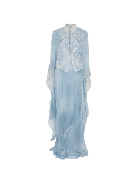 Ermanno Scervino embroidered maxi dress Blue D482Q313APCSFWB
