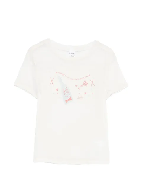 RE/DONE printed T-shirt Neutrals 79202WTNT003