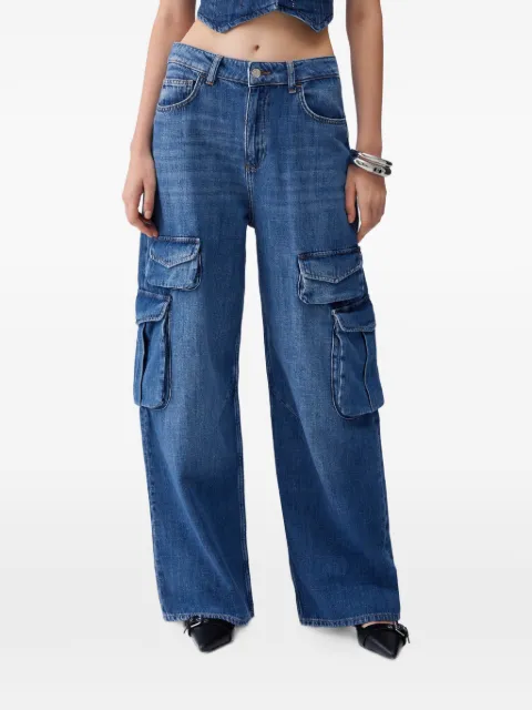 LIU JO cargo-pocket straight-leg jeans Blue UA6333DS082