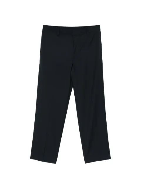 Emporio Armani logo detail wool trousers Black EM005365AF24469UB118