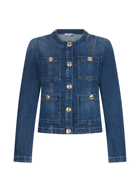 LIU JO logo-button denim jacket Blue UA6260D02757