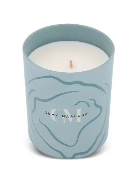 Gemy Maalouf Bambo & Woods scented candle Blue GMCANDLE