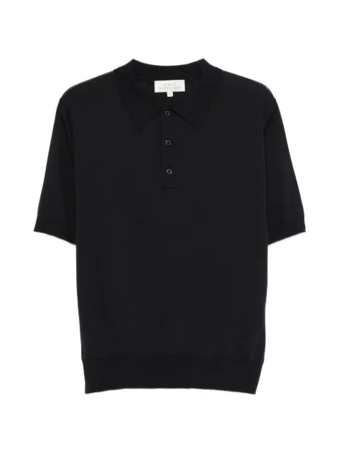 Studio Nicholson Arieta button short-sleeve polo shirt Blue ARIETASNM094