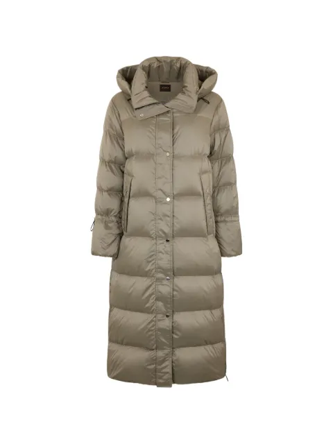 Moorer Breuil hooded padded coat Neutrals BREUILSH