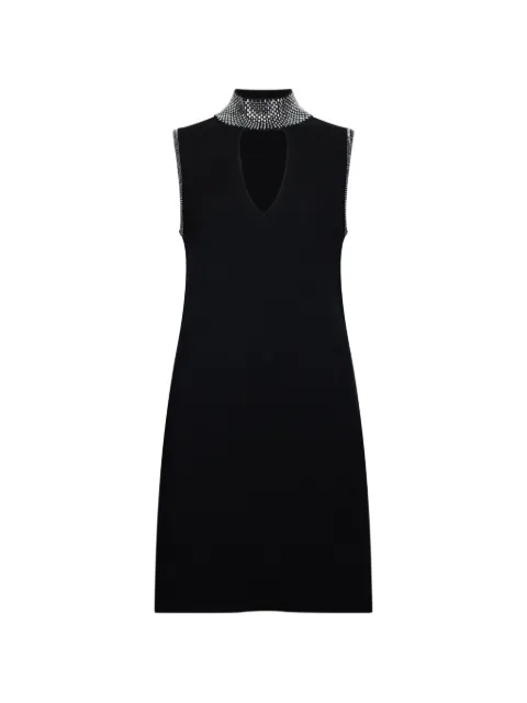 LIU JO knit dress with rhinestones Black WA6223MS55