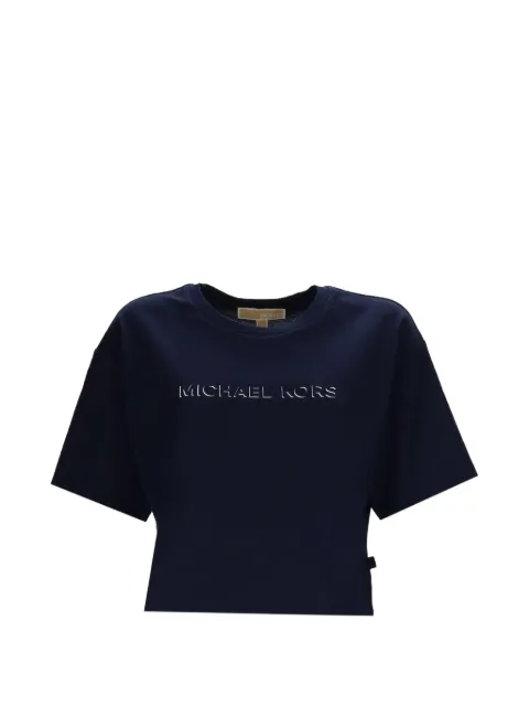 Michael Michael Kors logo T-shirt Blue MR651Z797J