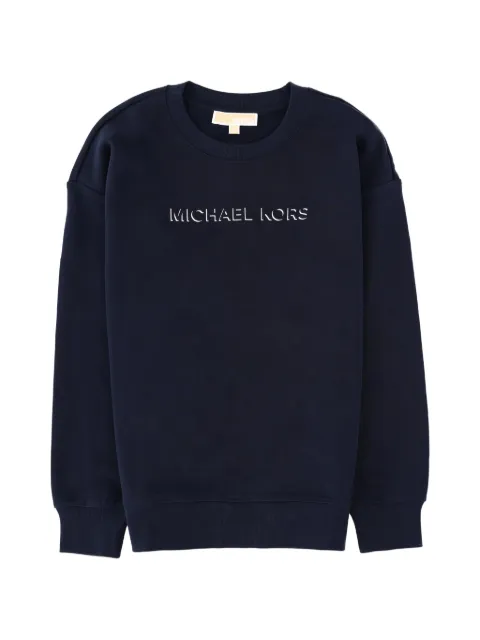 Michael Michael Kors logo-print sweater Blue MR651Z64MY