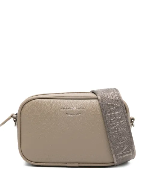 Emporio Armani logo-strap crossbody bag Neutrals EW000537AF12036