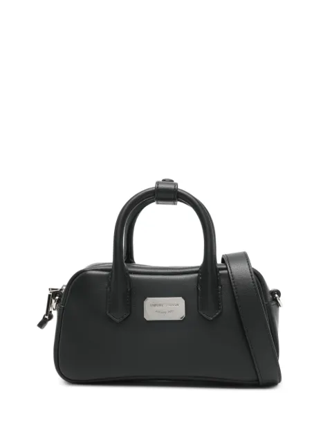 Emporio Armani logo-plaque mini bag Black EW003825AF18673U