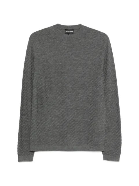 Emporio Armani textured sweater Grey EM004742AF23757
