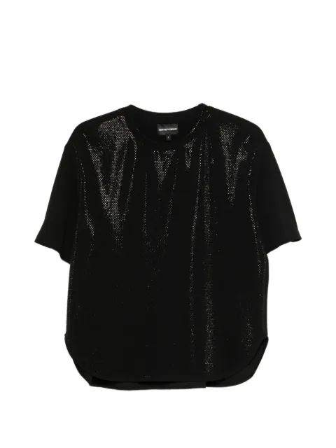 Emporio Armani round-toe T-shirt Black EW003187AF20632