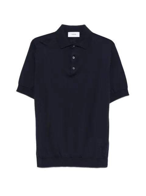 Lardini button placket polo shirt Blue CNLPMC65CN64020