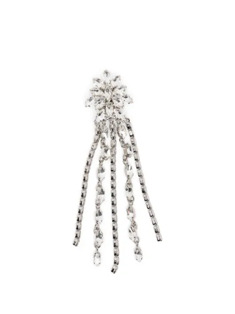Alessandra Rich floral chain earrings Silver FABA3326J00040001