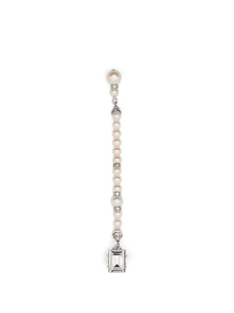 Alessandra Rich pearl-embellishment drop earrings Silver FABA3334J0034