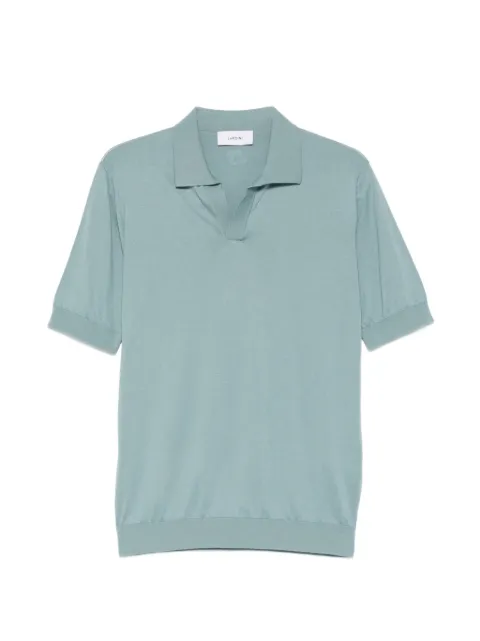 Lardini V-neck short-sleeve T-shirt Blue CNLPMC102CN64020