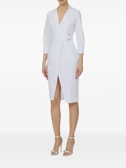 Elisabetta Franchi stretch cotton dress White AB95562E2