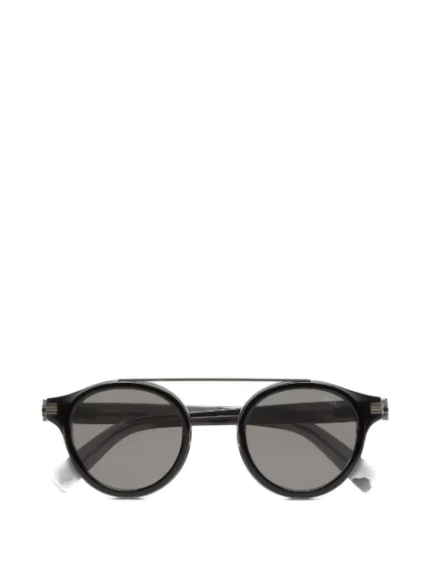 Zegna round-frame double-bridge sunglasses Black EZ03004805D