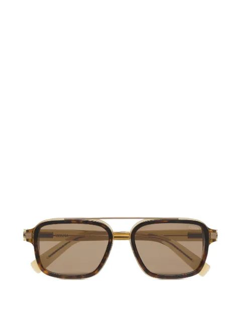 Zegna tinted-lenses sunglasses Brown EZ02995556N