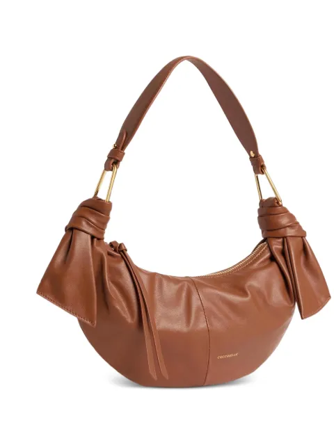 Coccinelle Furoshiki knot-detail small shoulder bag Brown E1U1A130301