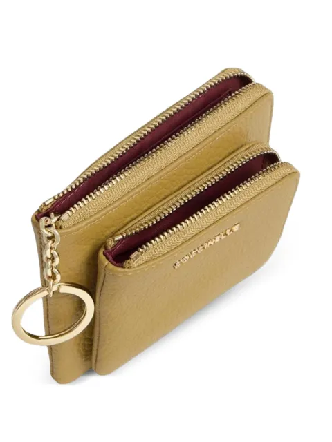 Coccinelle zip-up keyring wallet Green E2MW517A101