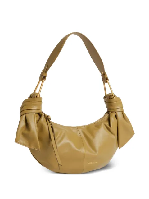 Coccinelle Furoshiki leather small shoulder bag Neutrals E1U1A130301