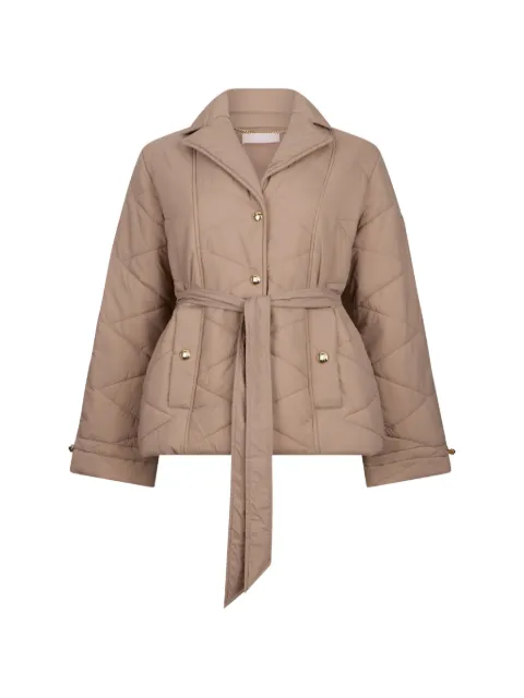 LIU JO quilted belted jacket Neutrals TA6225T324A