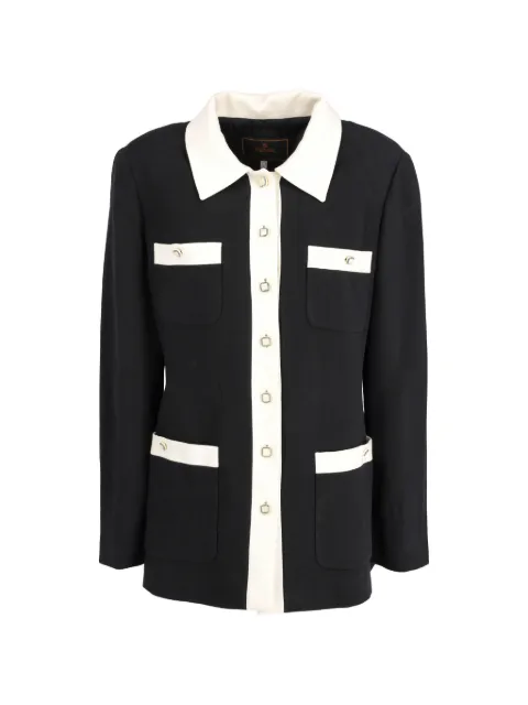 Fendi Pre-Owned pocket button jacket Black W251111831