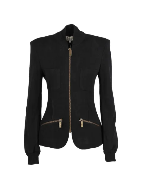 Gilles Dufour zip-front wool jacket Black W251111516