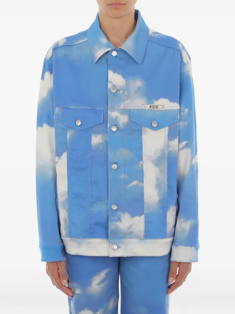 Moschino clouds cotton jacket Blue 261E05190555