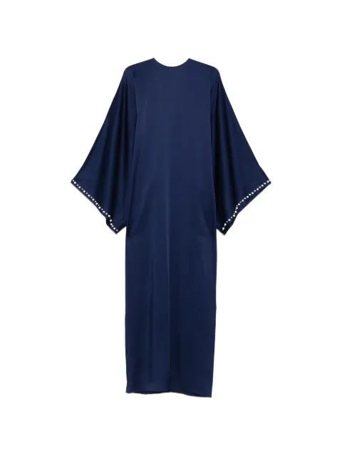 Stella McCartney pearl- embellished satin maxi dress Blue 6A06583FU302