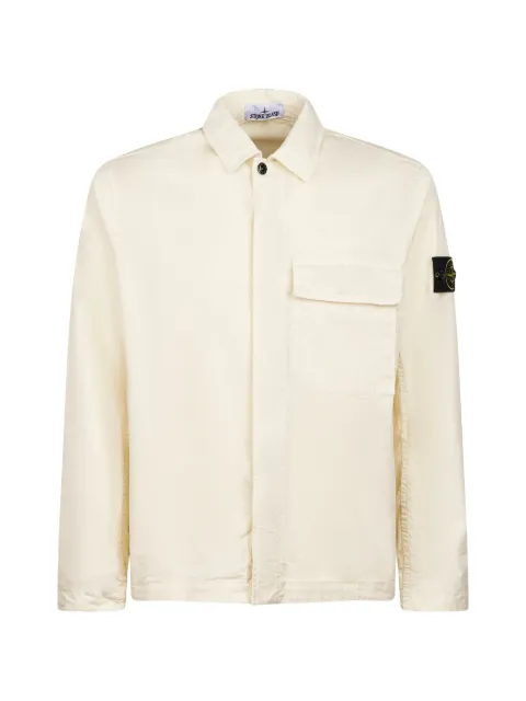 Stone Island logo-patch overshirt Neutrals L1S151200013S0A10