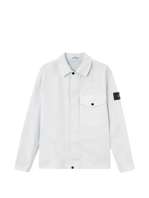 Stone Island chest-pocket overshirt Blue L1S151200001S0004