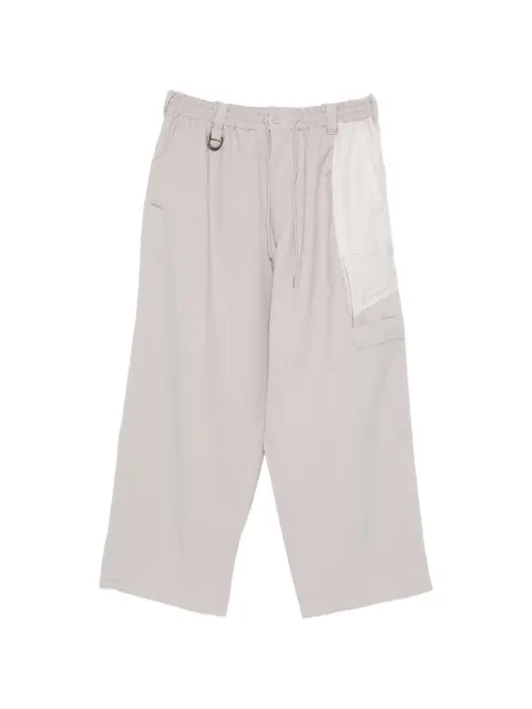 Y-3 drawstring-fastening trousers Grey KS7645