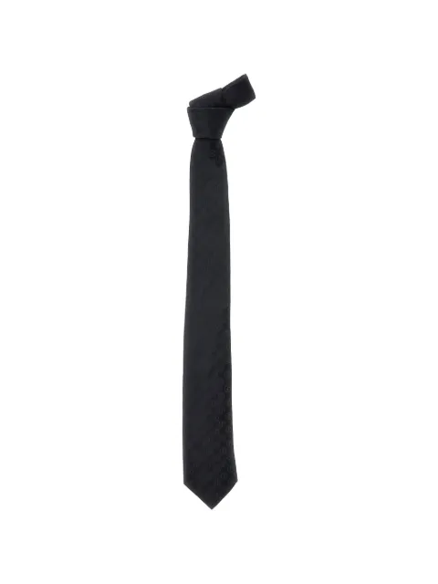 Giorgio Armani tona-logo tie Black GM000802TE20428