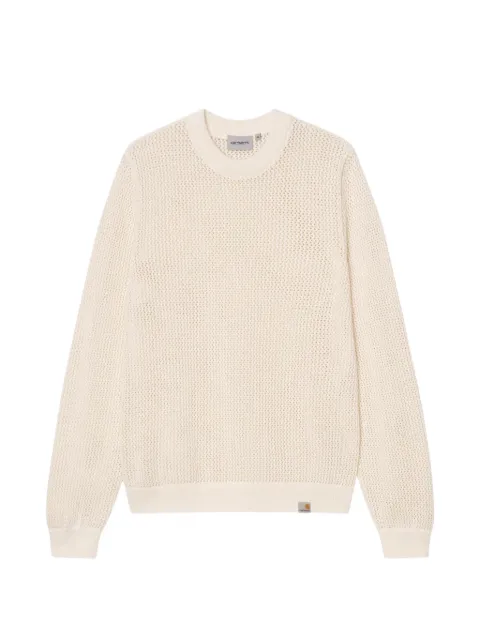 Carhartt WIP Stockton open-knit sweatshirt Neutrals I0361633IVXX