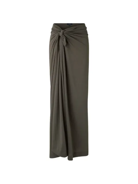 Soeur knot draped asymmetric skirt Brown JUP0898GOABLE0426S