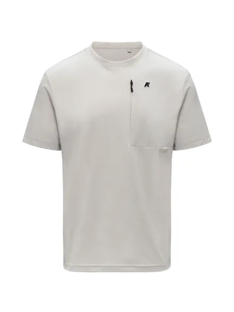 K-Way Authion zip pocket T-shirt Neutrals K7125YW