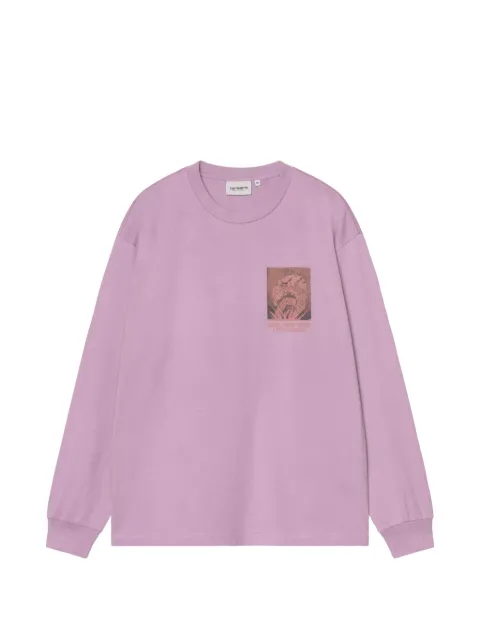 Carhartt WIP graphic-print long-sleeve sweater Purple I036210